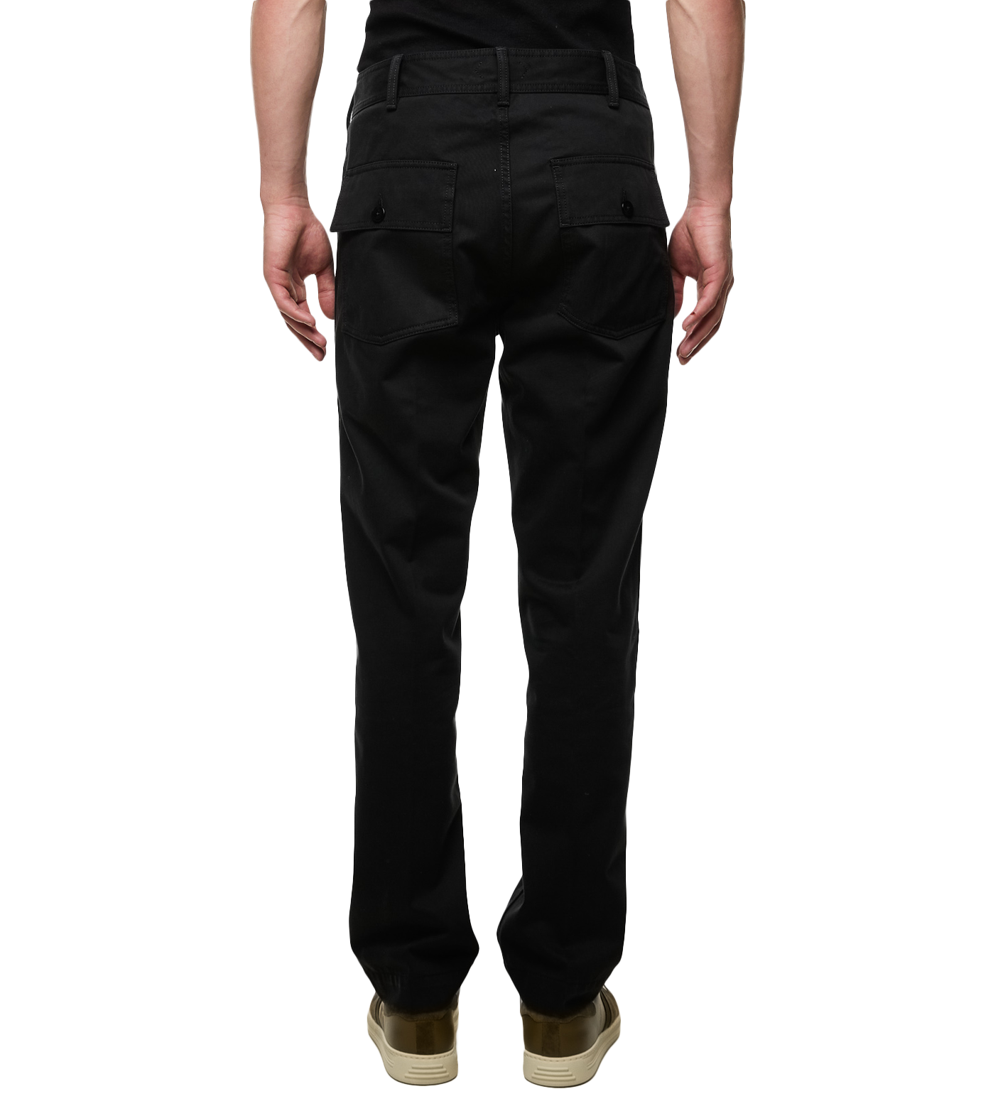 Slim-fit Tailored Trousers Black