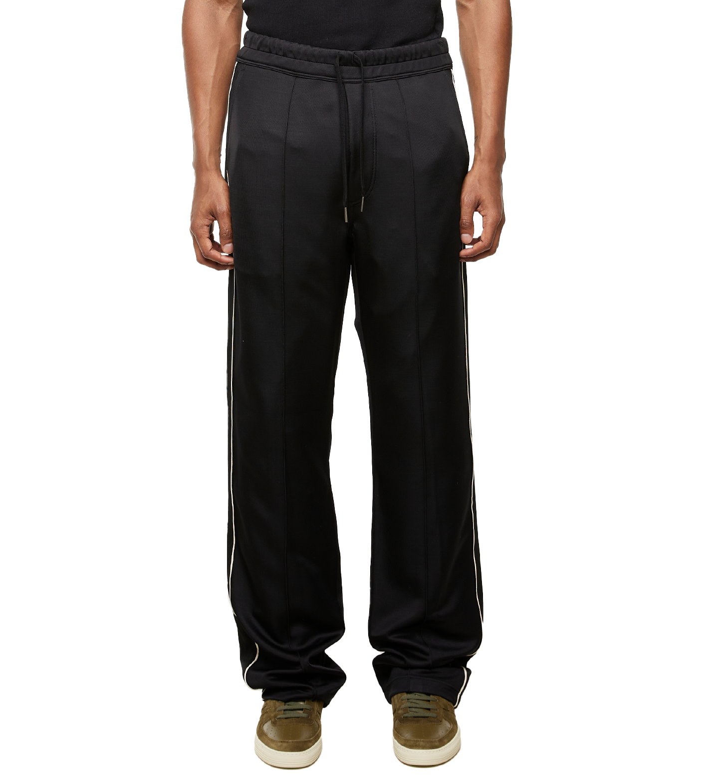 Stripe-detail Track Pants Black
