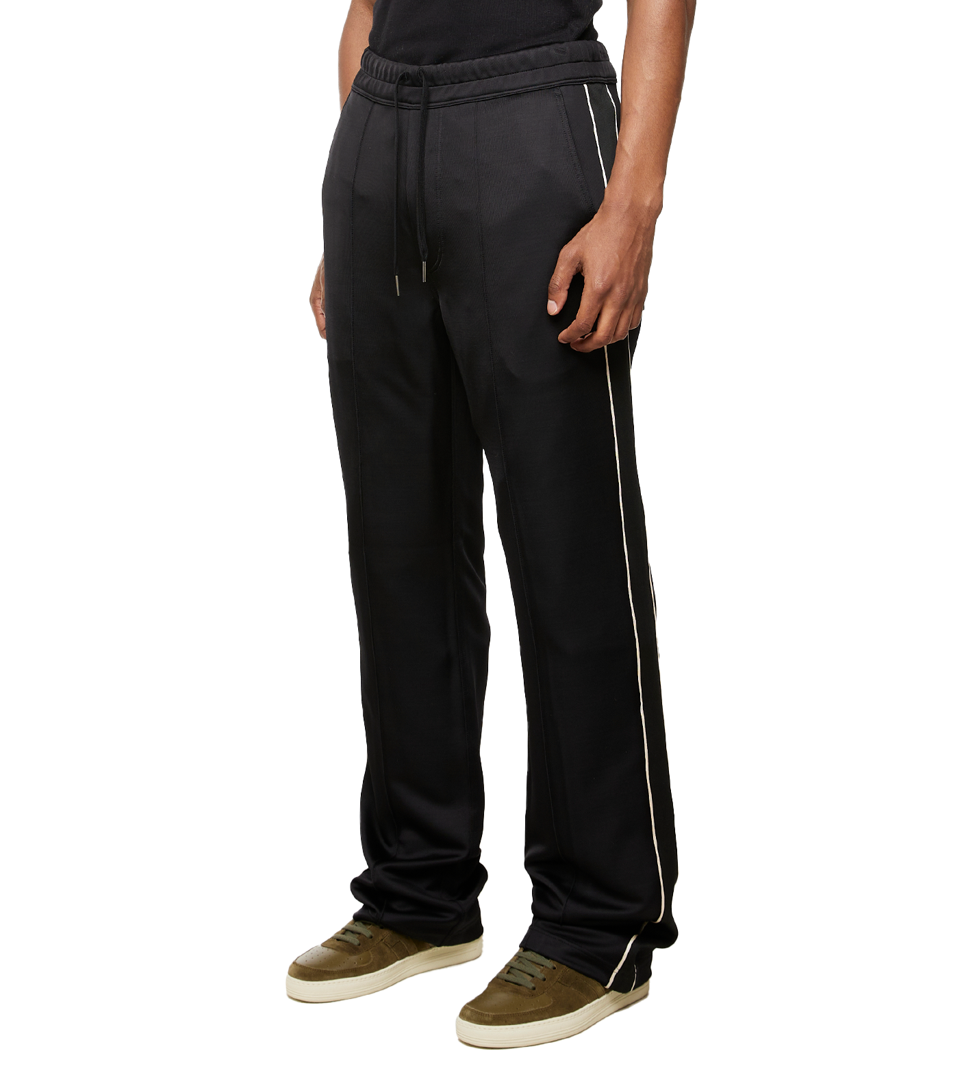 Stripe-detail Track Pants Black
