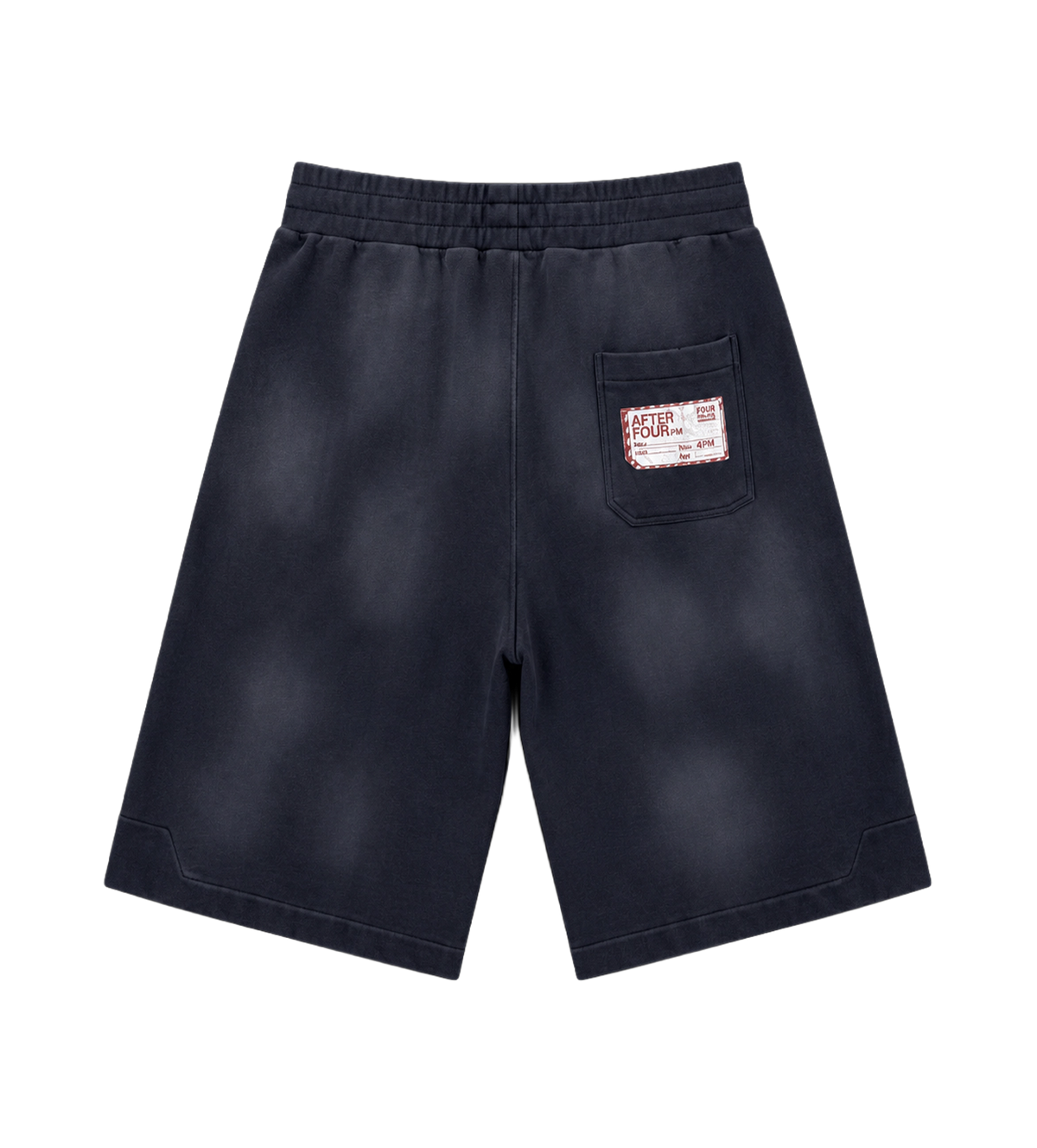 After 4PM Destroyed Wide Shorts Black