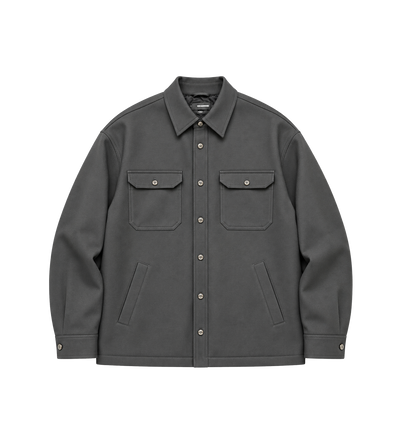 OS Padded Overshirt Black