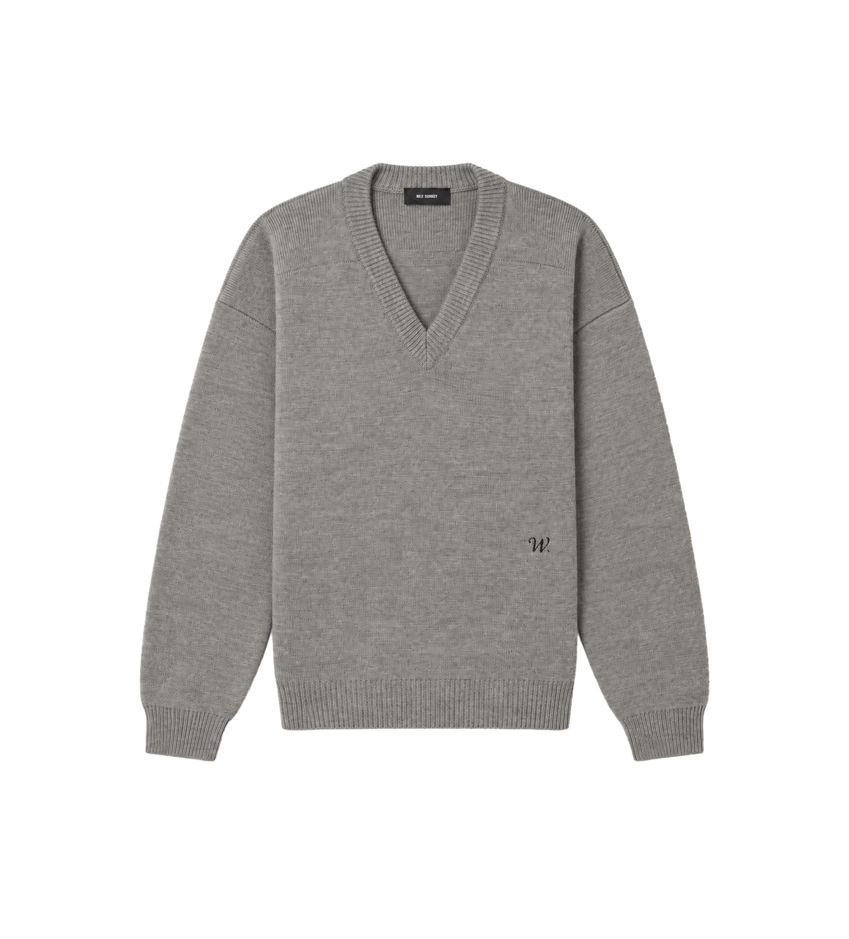 V-Neck Sweater Grey