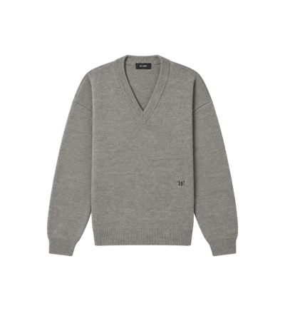V-Neck Sweater Grey
