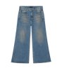 Flared Denim Jean Denim Blue