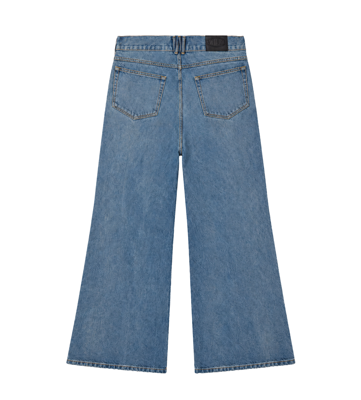 Flared Denim Jean Denim Blue