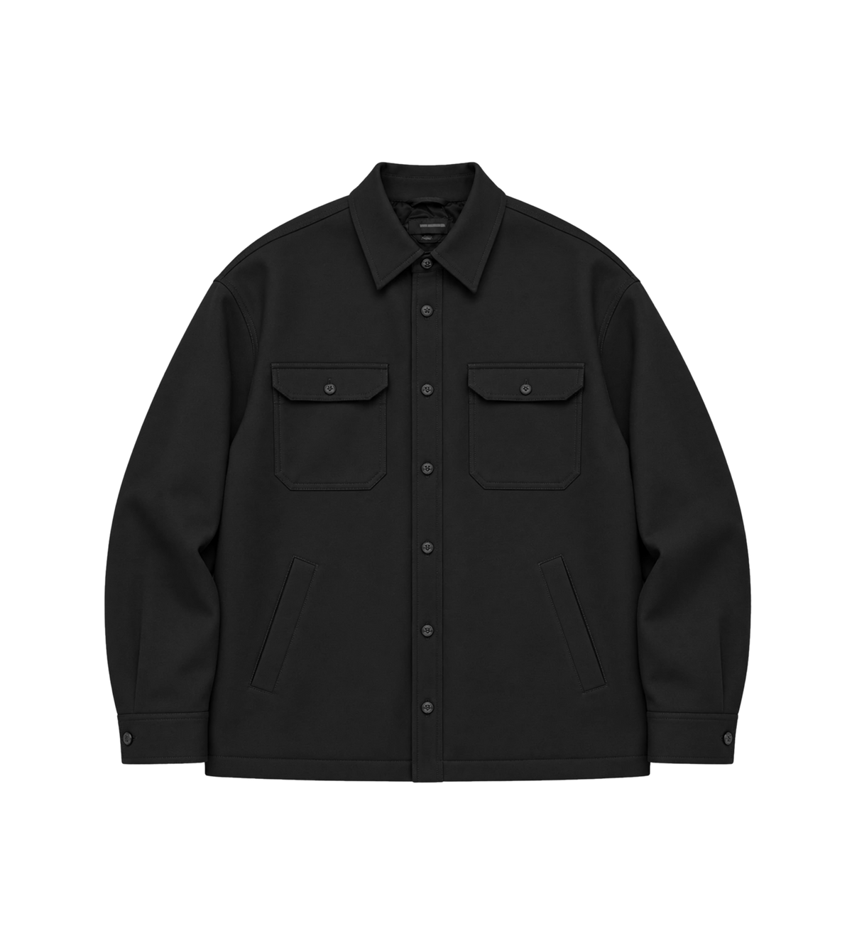 OS Padded Overshirt Black