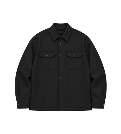 OS Padded Overshirt Black