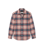 Geruit wollen overhemd beige // rood