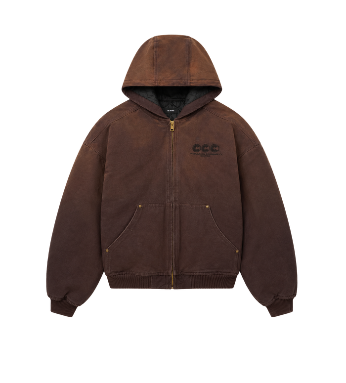 Quilted Juggernaut Jacket Brown