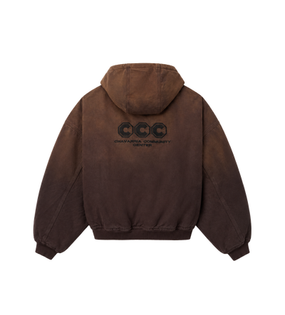 Quilted Juggernaut Jacket Brown