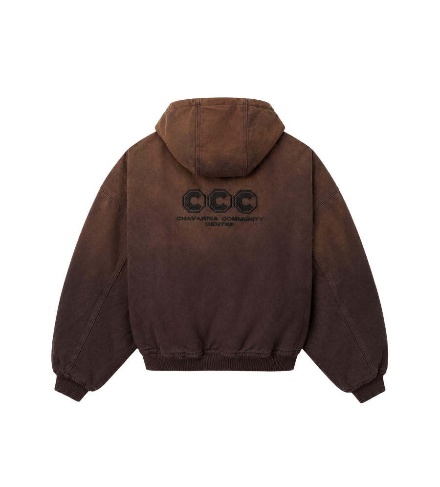 Quilted Juggernaut Jacket Brown