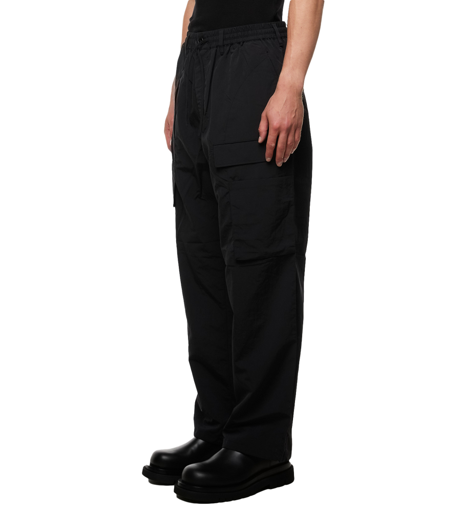 Loose-fit Cotton Pants Black