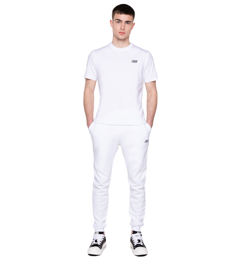 Slim fit Logo Pants White