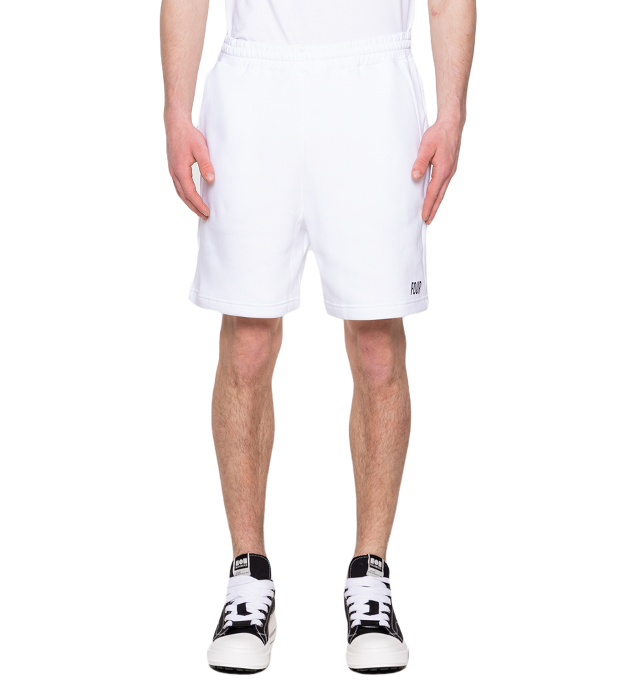 Slim fit Logo Shorts White