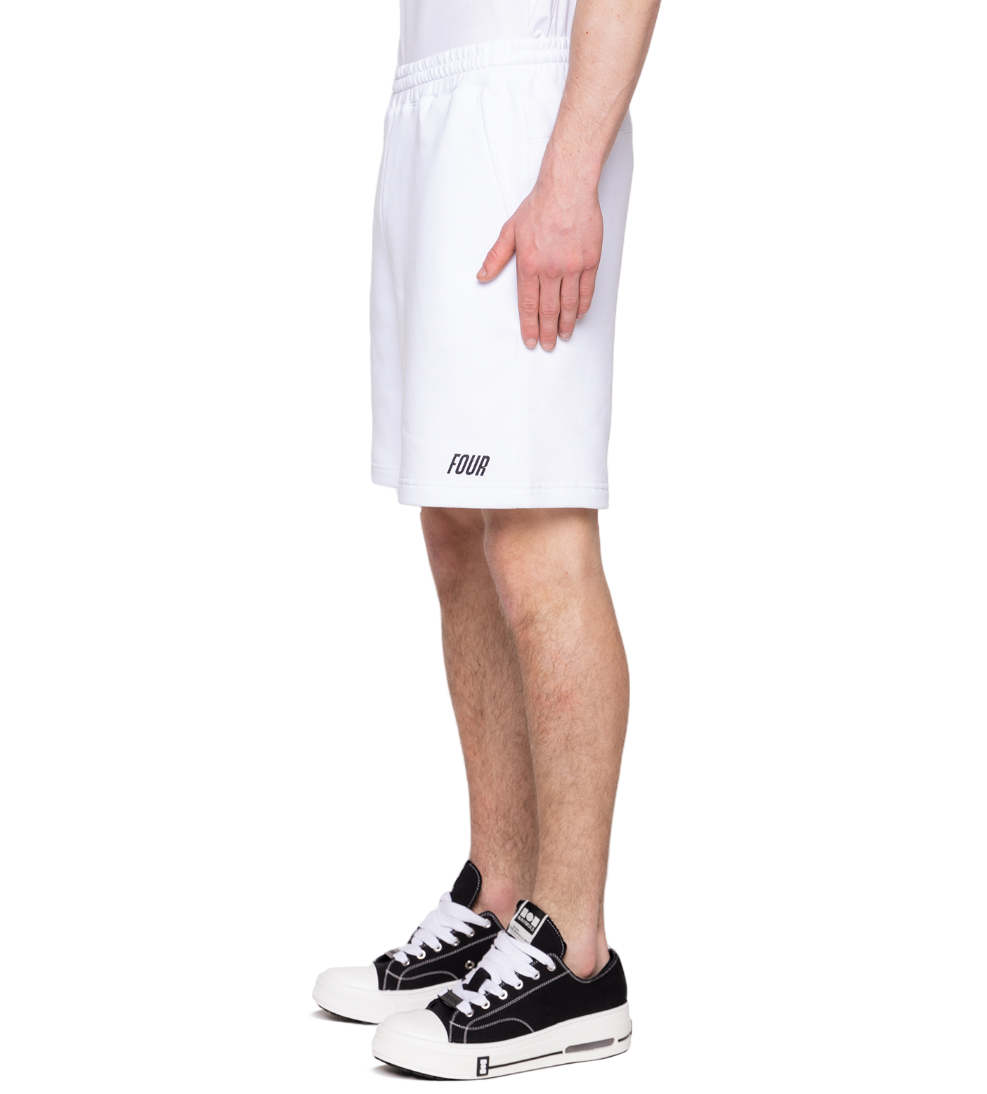 Slim fit Logo Shorts White