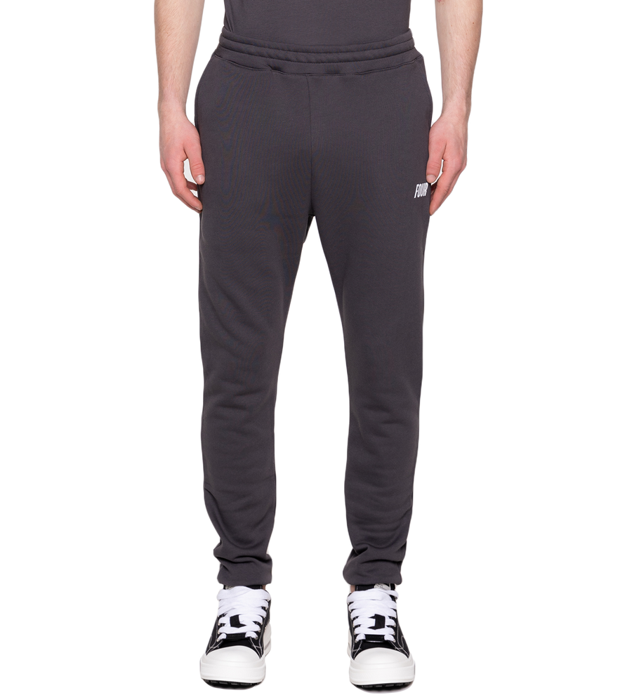 Slim fit Logo Pants Asphalt