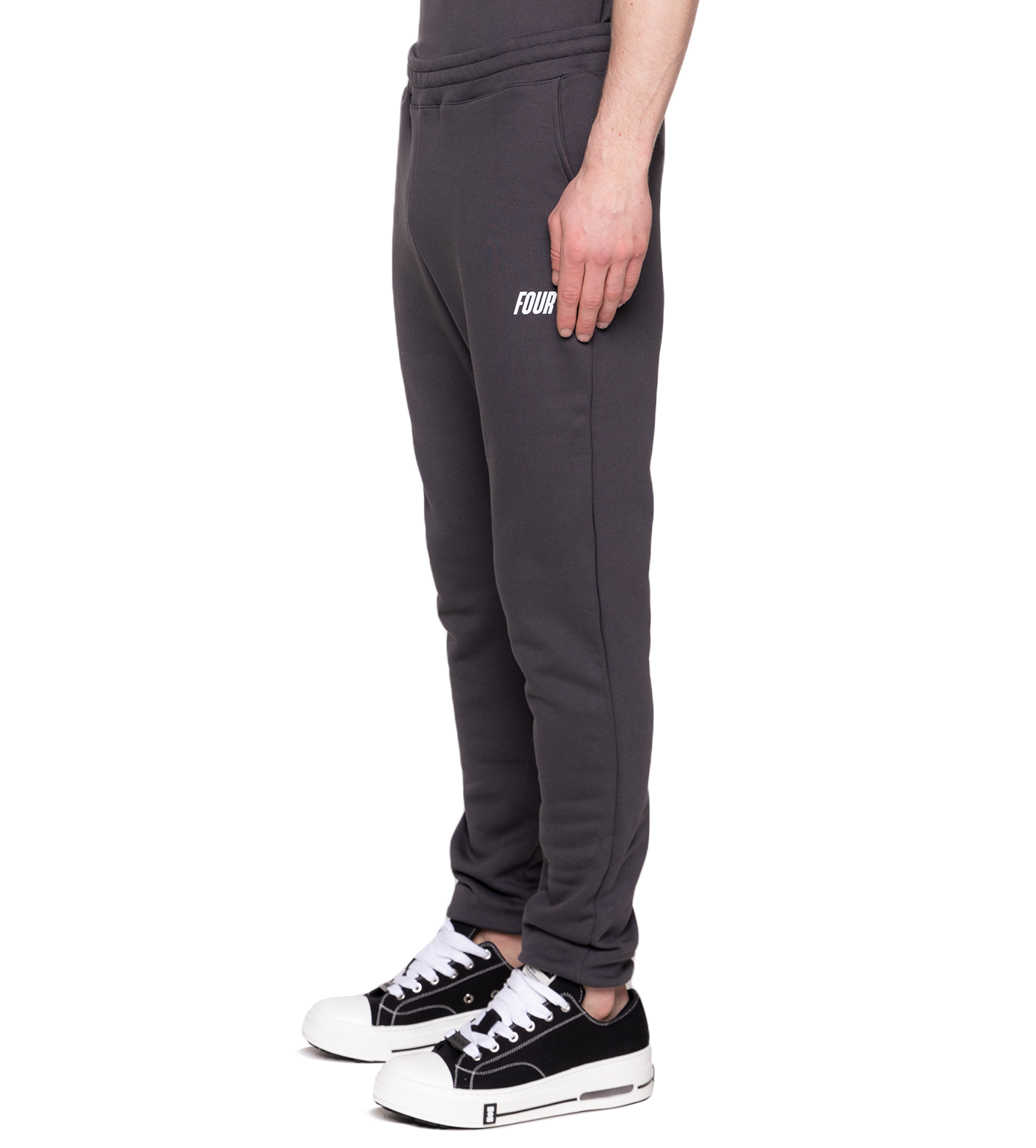 Slim fit Logo Pants Asphalt