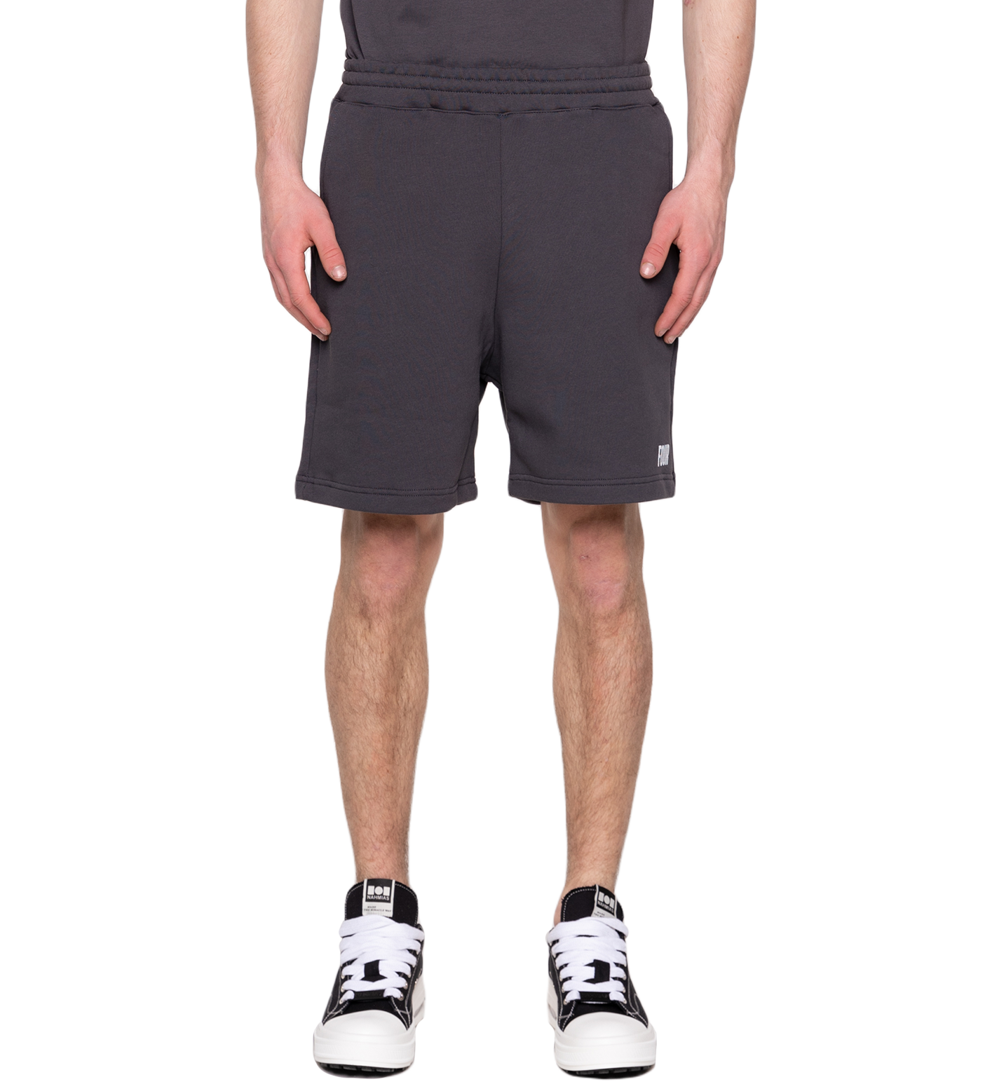 Slim fit Logo Shorts Asphalt