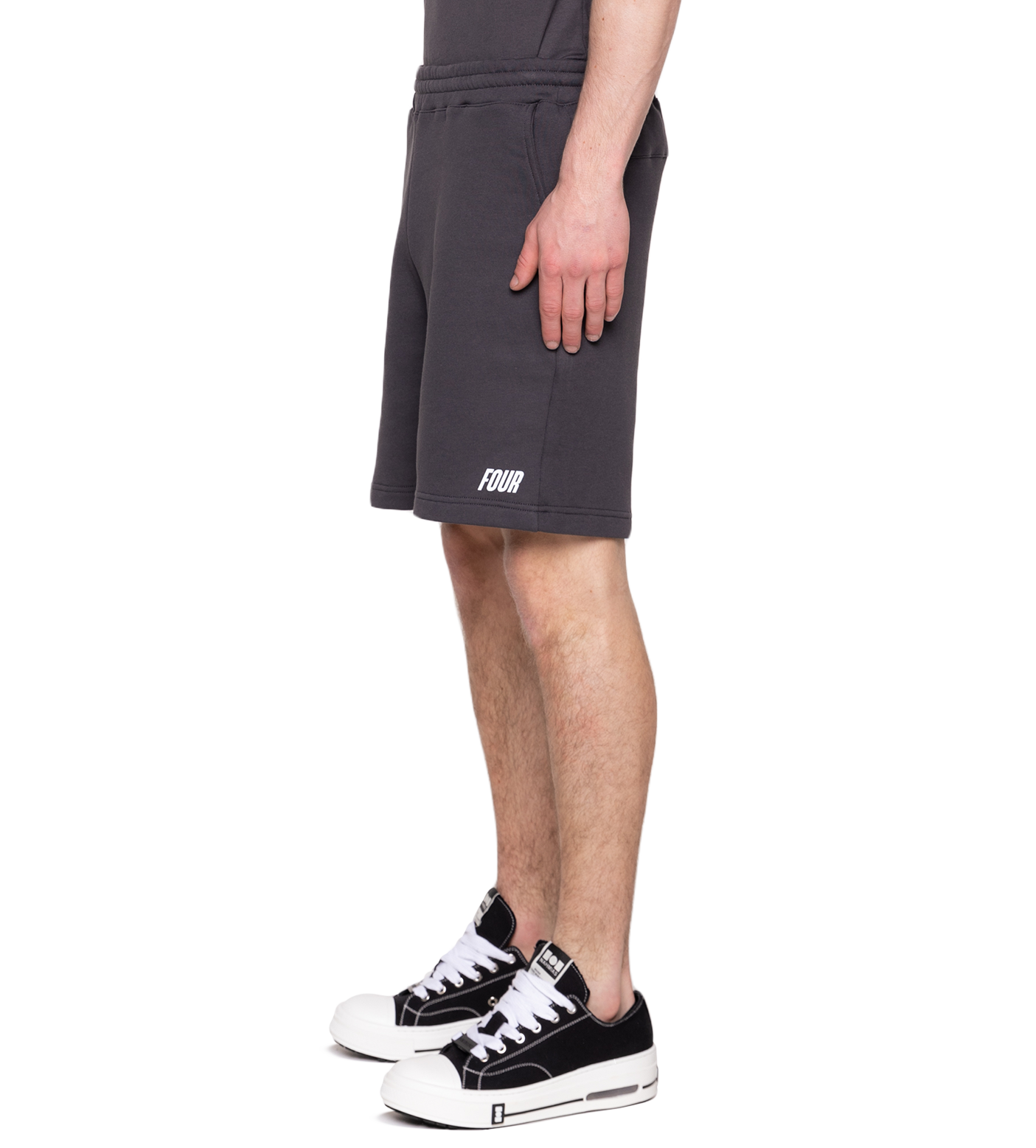 Slim fit Logo Shorts Asphalt
