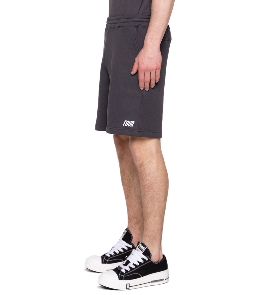 Slim fit Logo Shorts Asphalt