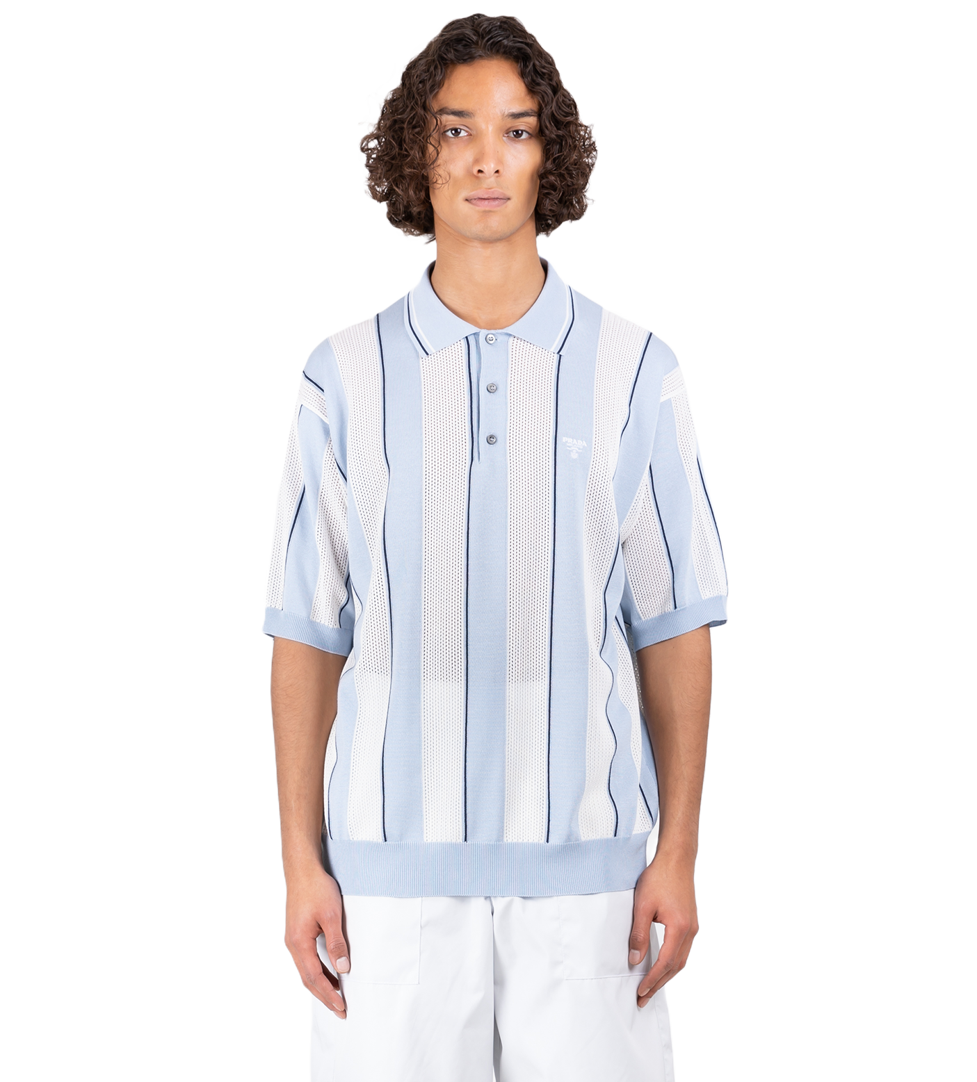 Open-Knit Polo Shirt – FOUR Amsterdam