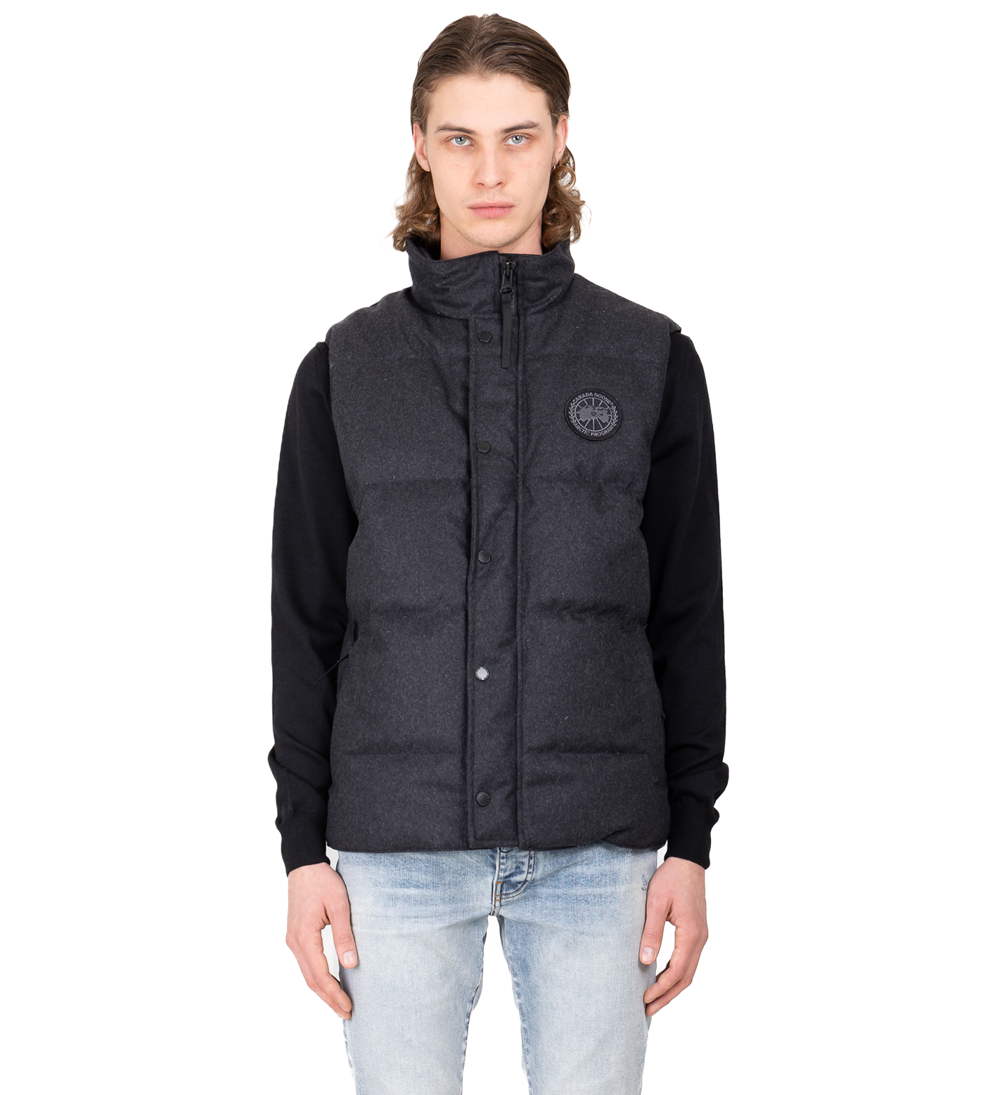 Garson Vest Wool Carbon Melange