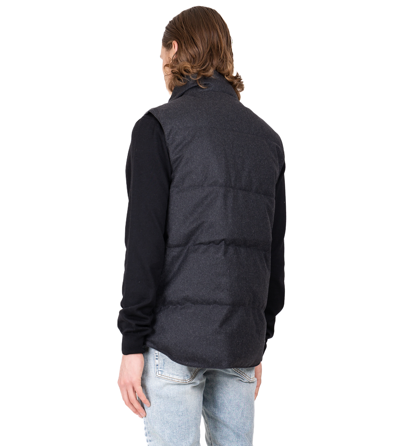 Garson Vest Wool Carbon Melange