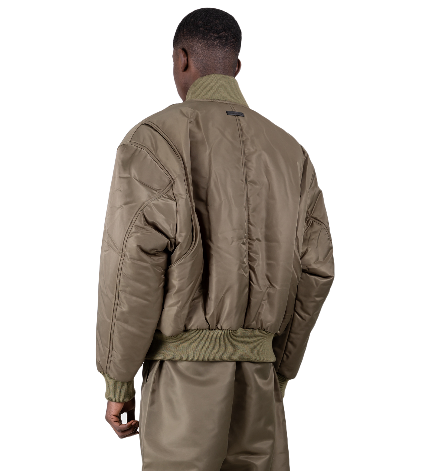 Nylon Twill Bomber Green