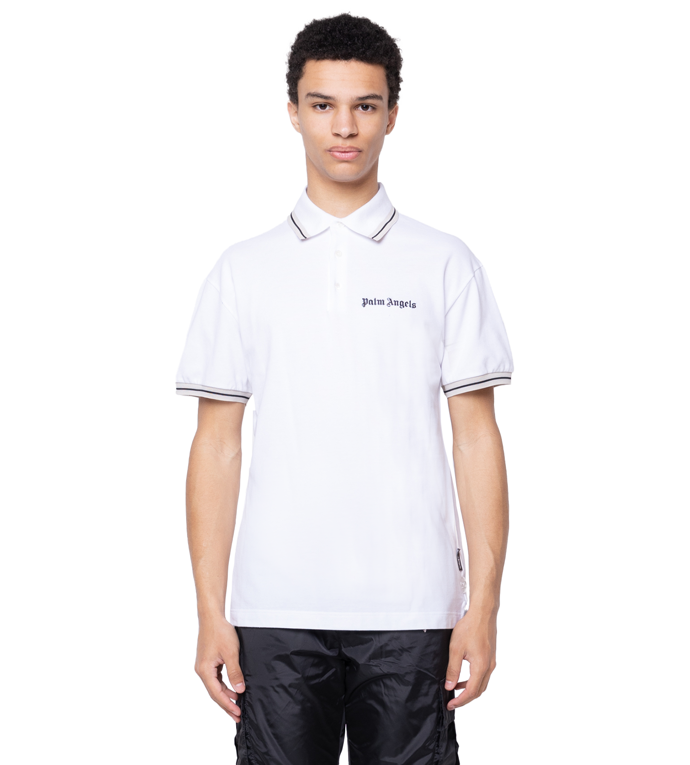 Logo-Print Polo Shirt White