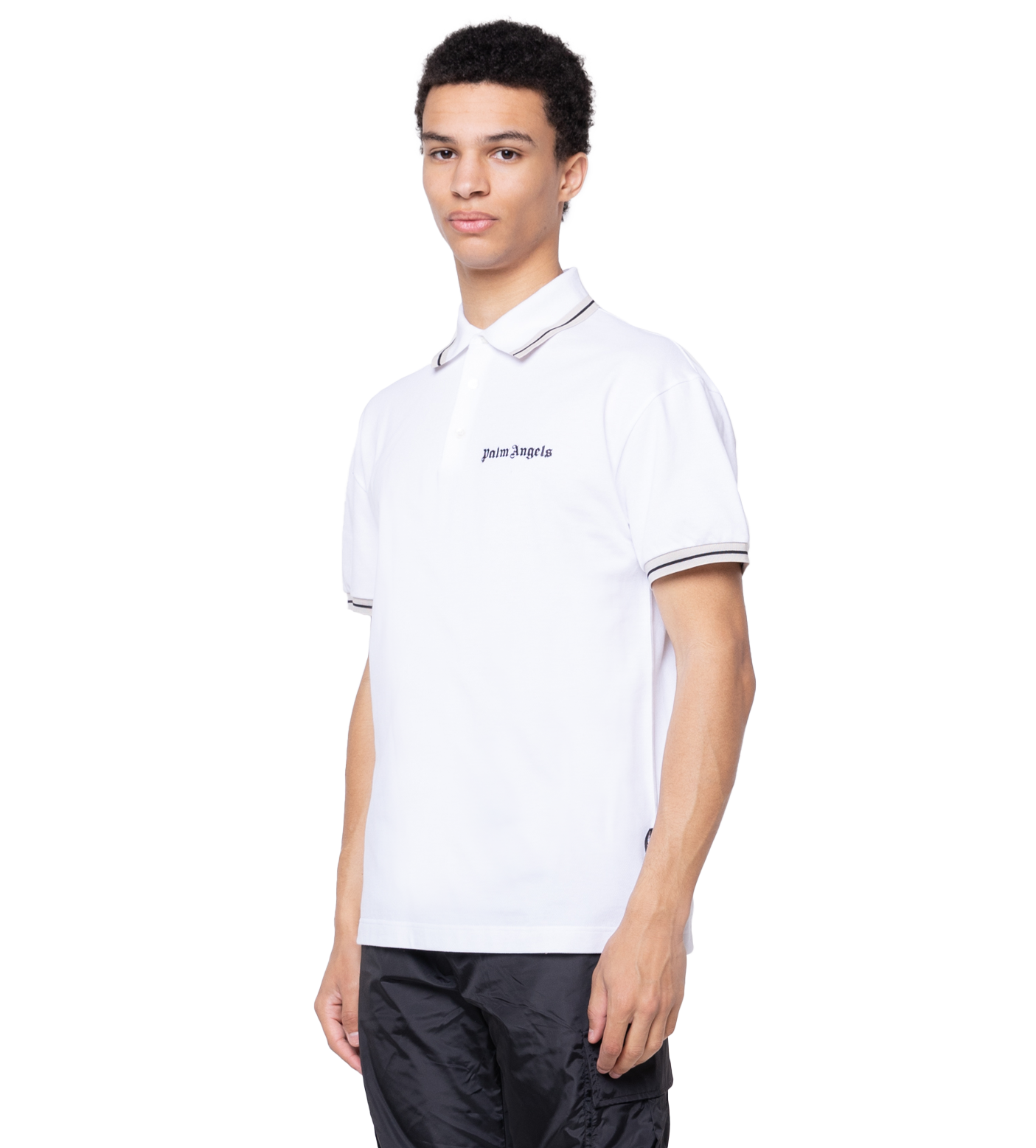 Logo-Print Polo Shirt White