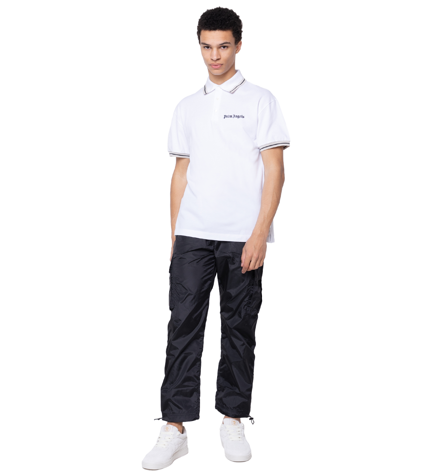 Logo-Print Polo Shirt White