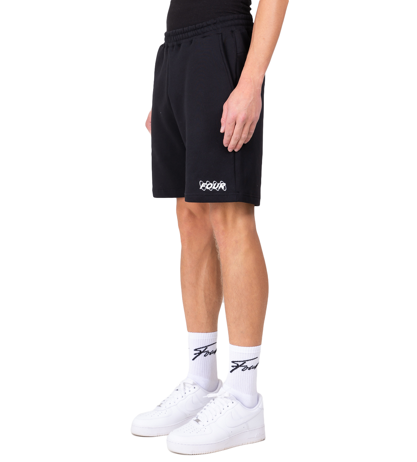 Circles Logo Shorts Black