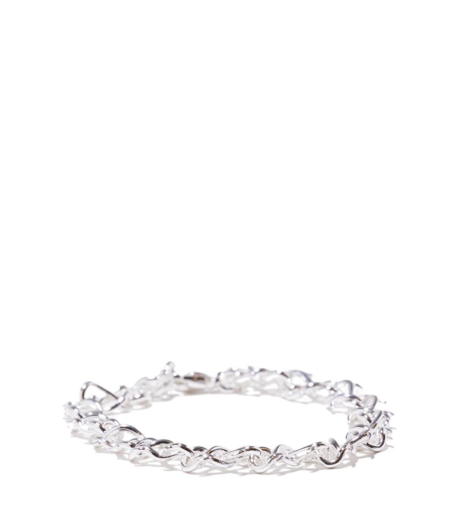 Thorn Chain-link Bracelet Silver