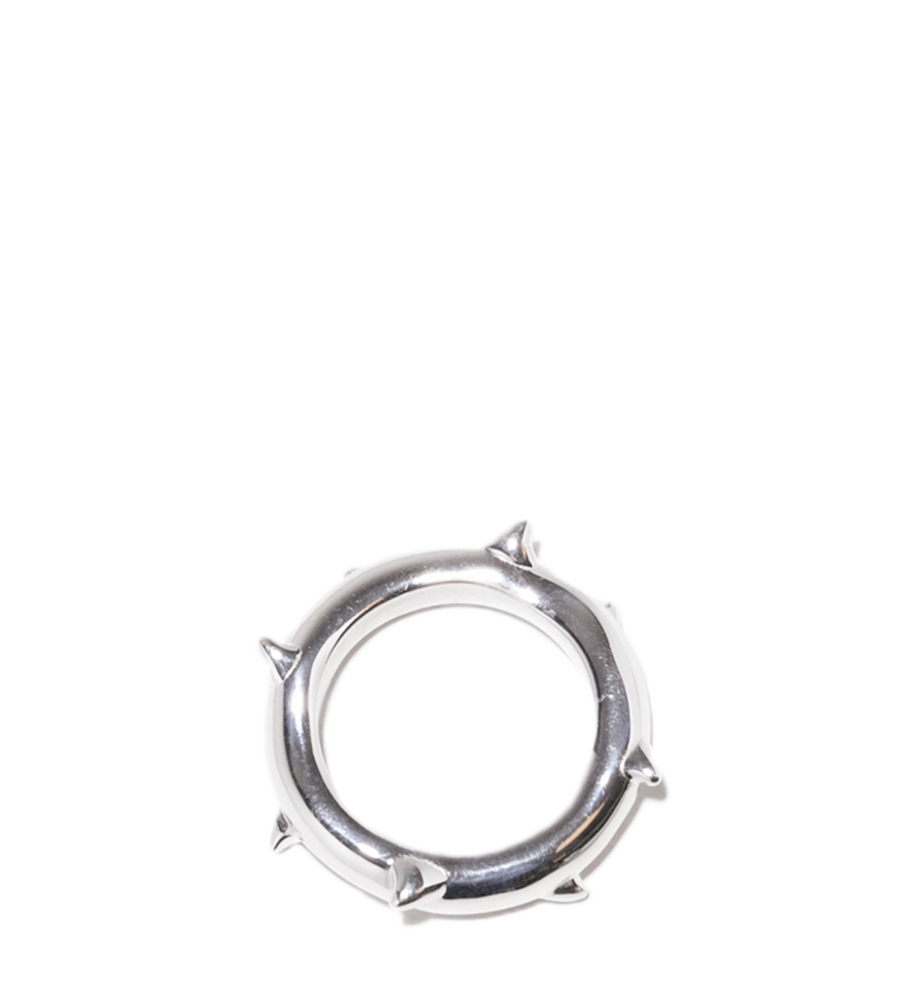 Thorn Band Ring Silver