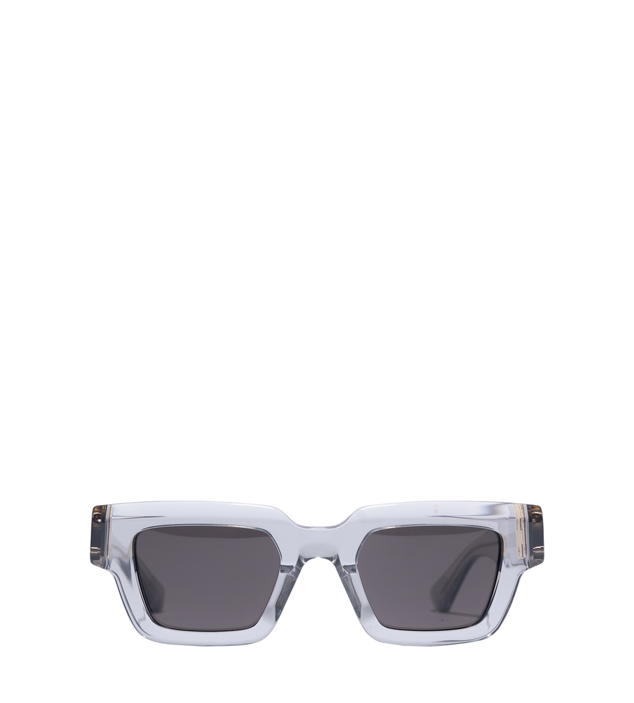 Hinge Acetate Square Sunglasses Grey
