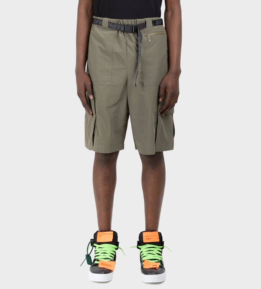 Utility Shell Shorts Army Green