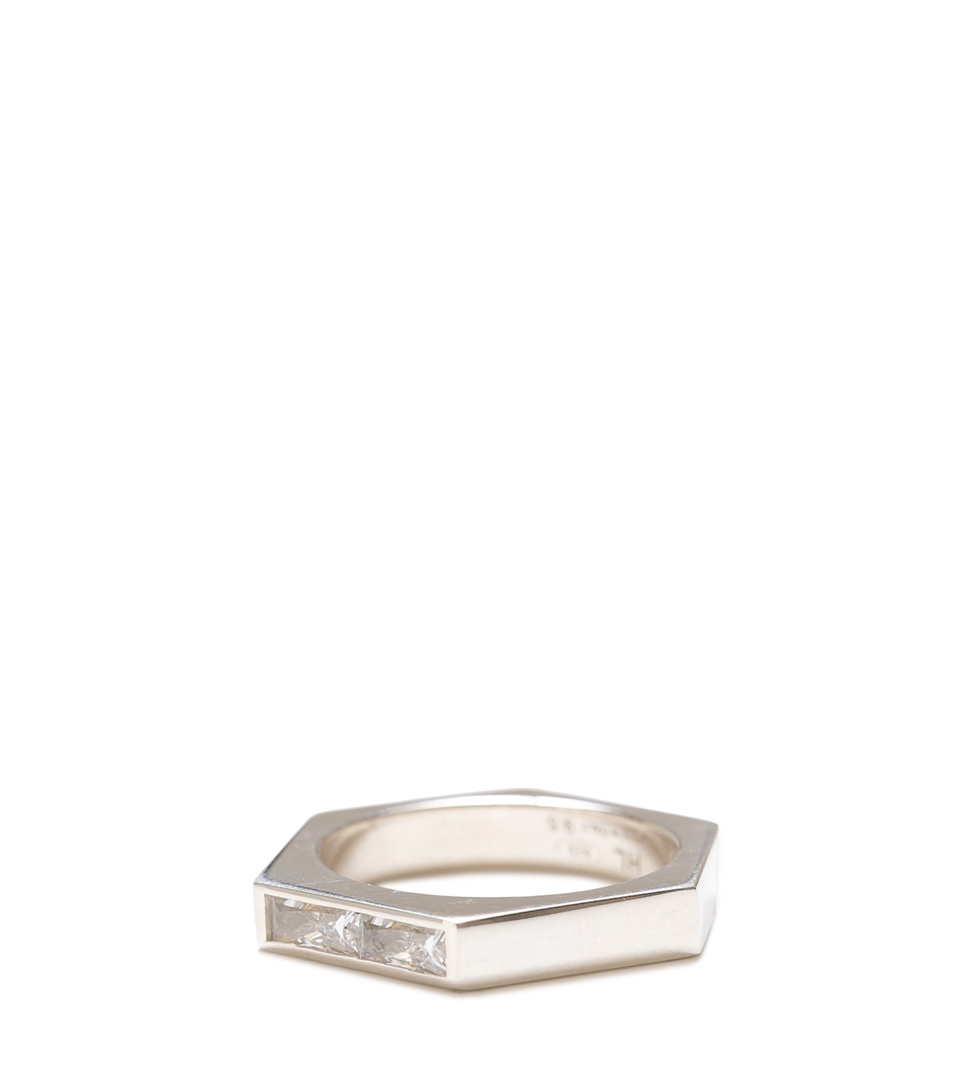 Bolt Cubic Zirconia Ring Silver